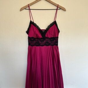 Lace trim dress